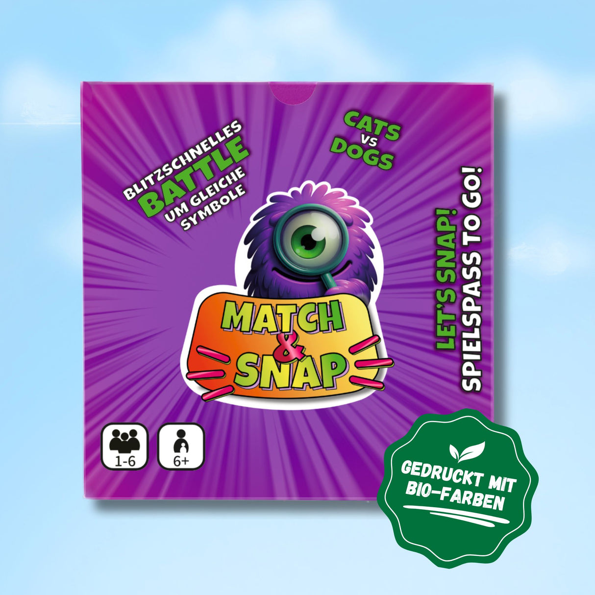 MATCH 'N SNAP Kartenspiel - das Reaktionsspiel für Hunde- und Katzenfans