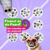 Lustiges Kartenmatch für Katzen- und Hundefreunde, Match n Snap macht Spaß