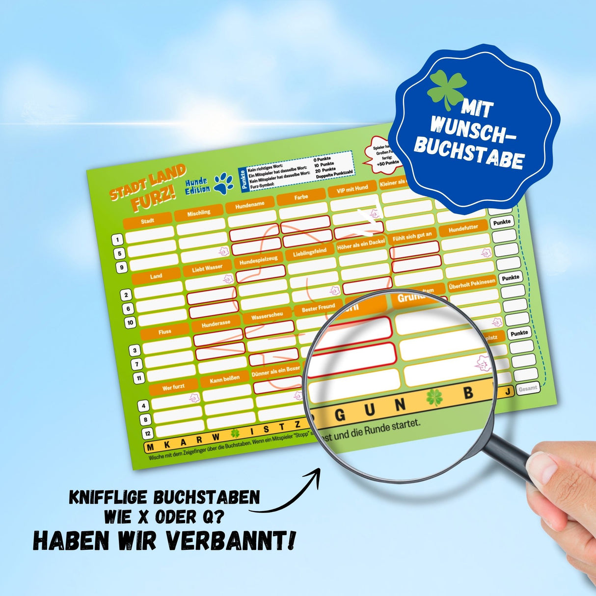 STADT LAND FURZ Hunde Edition - Spielspaß für Hundefans und Familien
