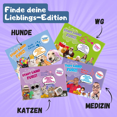 Stadt Land Furz WG Edition alle Editionen Lieblingsspiel